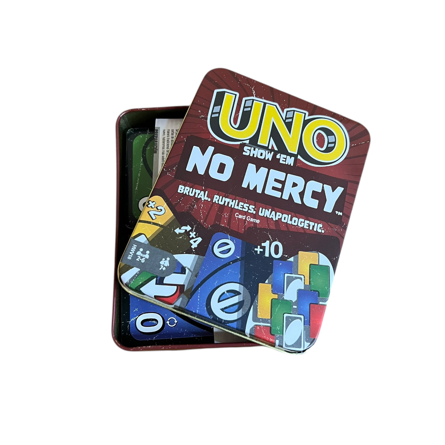 Uno No Mercy علبة حديد