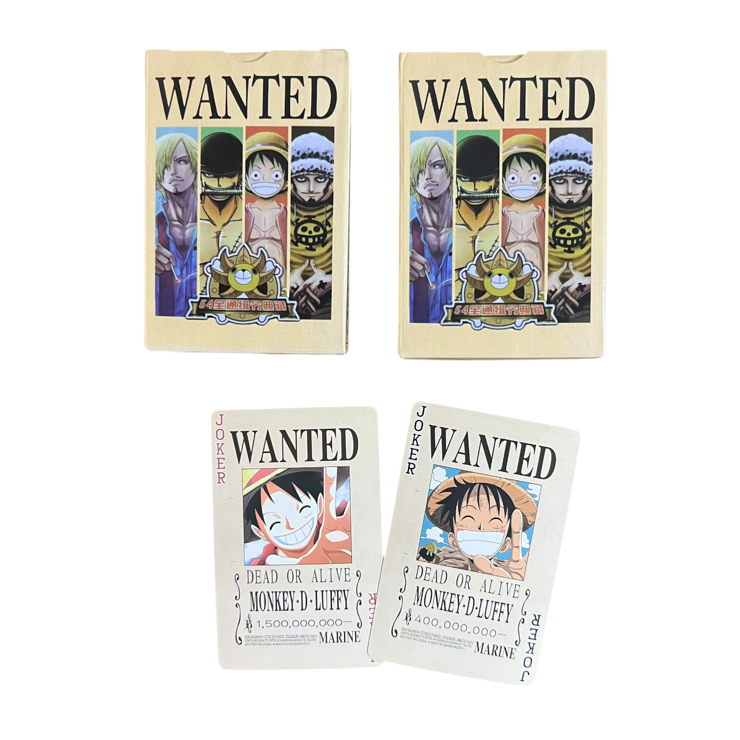 ورق المطلوبين ون بيس One Piece Wanted Playing Cards