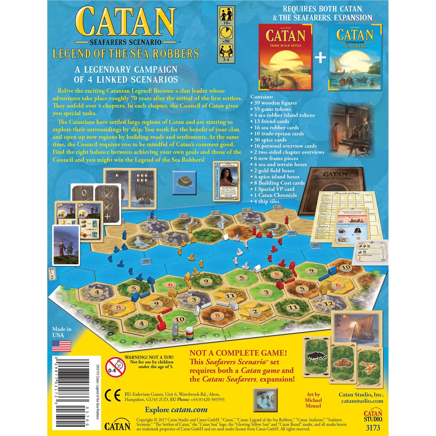 CATAN Seafarer Scenario : Legend Of The Sea Robbers